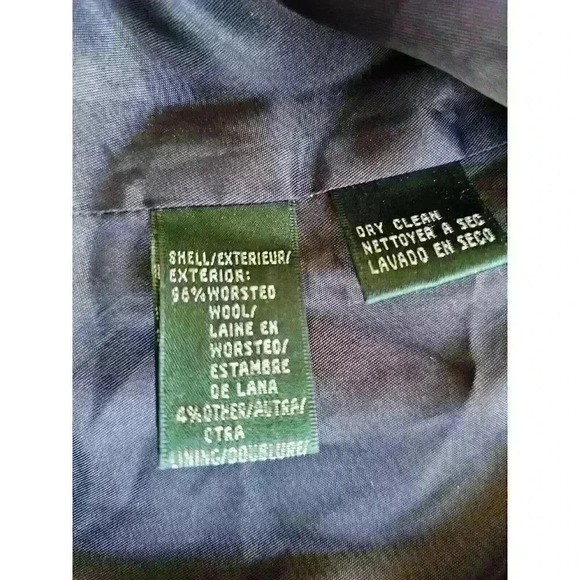 Lauren Ralph Lauren Women's Wool Jacket Size 10 Zip Up Light Weight - Picture 4 of 11